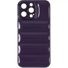 Чохол-силікон Down Jacket Frame iPhone 14 Pro, Deep purple