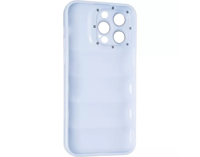 Чохол-силікон Down Jacket Frame iPhone 14 Pro, Light blue
