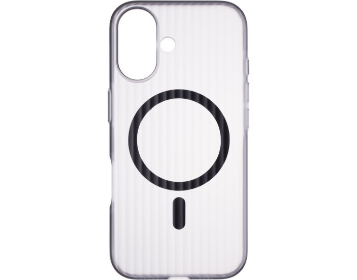 Чохол-силікон Edge Shield (MagSafe) iPhone 16 Pro Max, Grey/Black