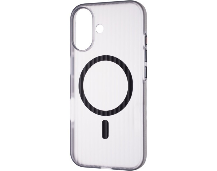 Чохол-силікон Edge Shield (MagSafe) iPhone 16 Pro Max, Grey/Black