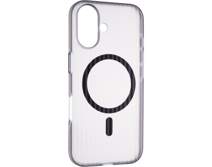 Чохол-силікон Edge Shield (MagSafe) iPhone 16 Pro Max, Grey/Black