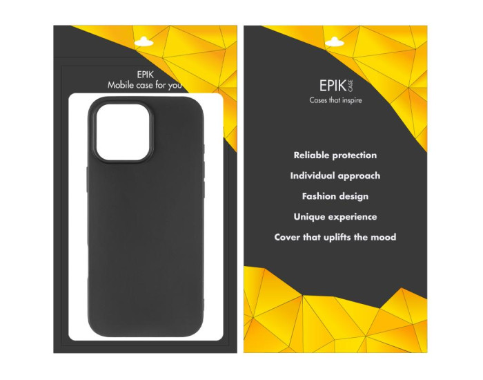 Чехол-силикон Epik iPhone 15 Pro, черный