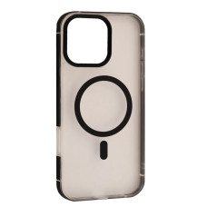 Чохол-силікон DULERO Metal Clear MagSafe Case iPhone 16 Pro, Black