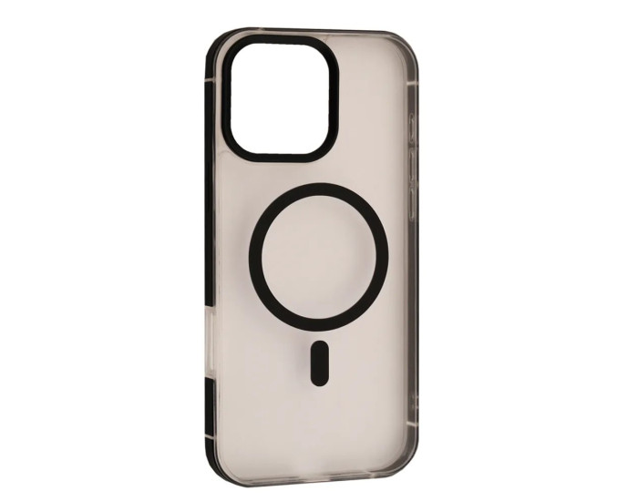Чохол-силікон DULERO Metal Clear MagSafe Case iPhone 16 Pro, Black