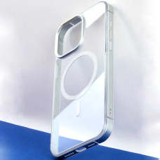 Чохол-силікон DULERO Metal Clear MagSafe Case iPhone 16 Pro, Black