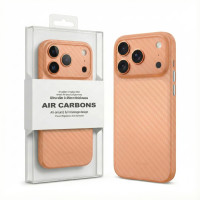 Чохол-силікон KZDOO Air Carbon iPhone 17 Pro Max Orange