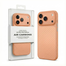 Чохол-силікон KZDOO Air Carbon iPhone 17 Pro Max Orange