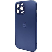 Чохол-силікон Glass Matte Designo iPhone 12 Pro Max, Dark blue