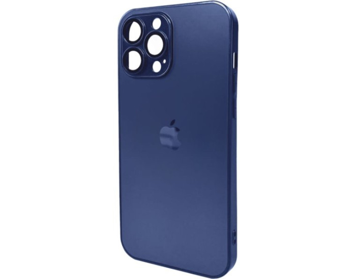 Чохол-силікон Glass Matte Designo iPhone 12 Pro Max, Dark blue