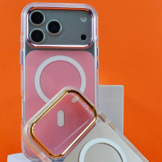 Чохол-силікон Elegant Bumper Case Camera stand (MagSafe) iPhone 17 Pro Max, Pink