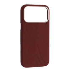 Чохол-силікон Flower Liquid Case iPhone 17 Pro, Deep cherry red