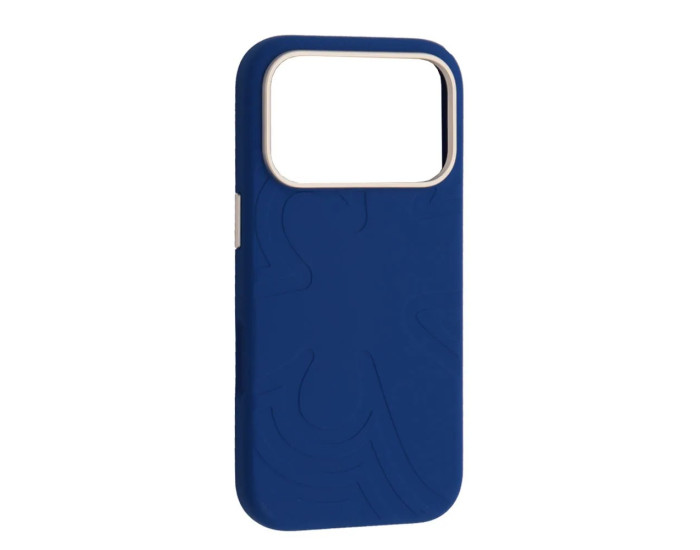 Чохол-силікон Flower Liquid Case iPhone 17 Pro, Quiet blue