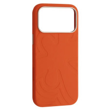 Чохол-силікон Flower Liquid Case iPhone 17 Pro Max, Orange