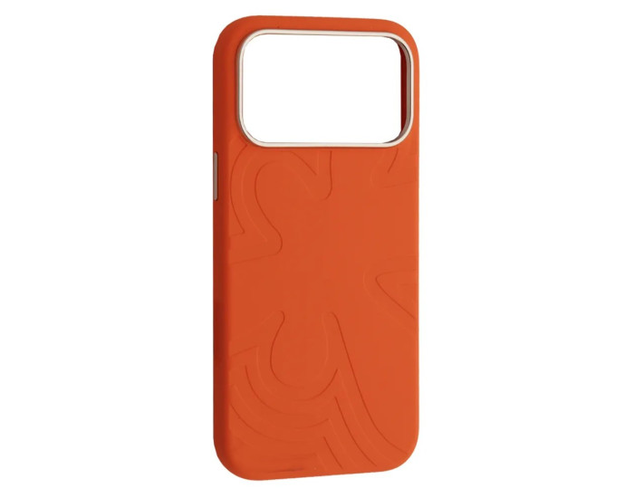 Чохол-силікон Flower Liquid Case iPhone 17 Pro Max, Orange