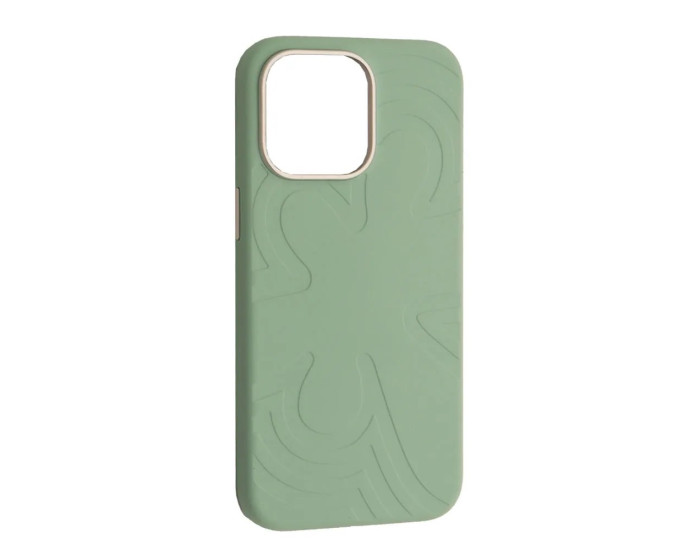 Чохол-силікон Flower Liquid Case iPhone 16 Pro Max, Qingshan jade