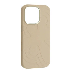 Чохол-силікон Flower Liquid Case iPhone 16 Pro, Antique white