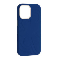 Чохол-силікон Flower Liquid Case iPhone 16 Pro Max, Quiet blue