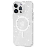 Чохол-силікон Galaxy Sparkle (MagFit) iPhone 14 Pro (Clear+Glitter)