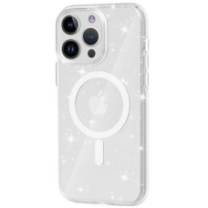 Чохол-силікон Galaxy Sparkle (MagFit) iPhone 14 Pro (Clear+Glitter)