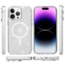 Чохол-силікон Galaxy Sparkle (MagFit) iPhone 14 Pro (Clear+Glitter)