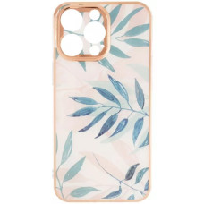 Чохол-силікон Gelius Leaf Case iPhone 13 Pro, Pink grass