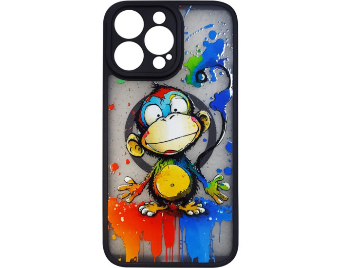 Чехол-силикон Gelius Print Case iPhone 15 Pro, Monkey