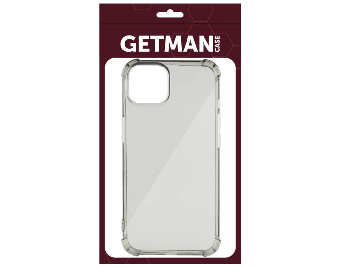 Чохол-силікон Getman Ease logo посилені кути iPhone 14 Plus, Сірий