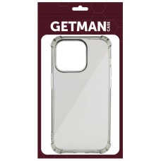 Чохол-силікон Getman Ease logo посилені кути iPhone 14 Pro Max, Сірий