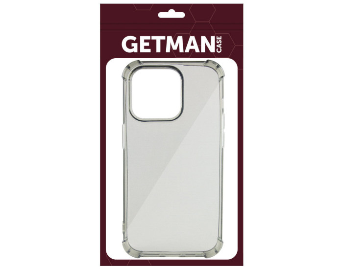 Чохол-силікон Getman Ease logo посилені кути iPhone 14 Pro Max, Сірий