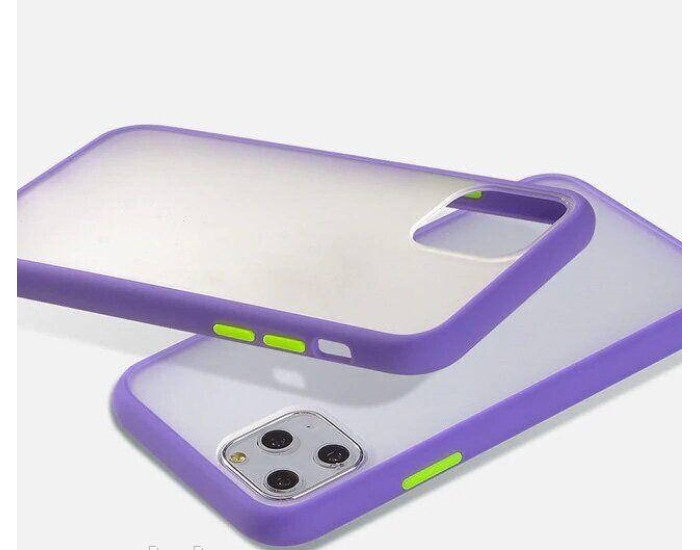 Чохол-силікон Gingle Matte Case iPhone 12 Pro Max, Lilac/Green