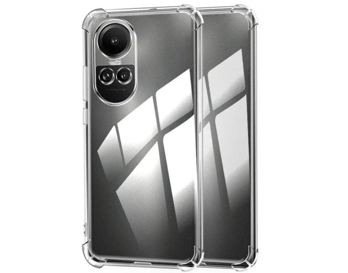 Чехол-силикон Getman Ease logo усиленные углы Full Camera Oppo Reno 10 /10 Pro, прозрачный