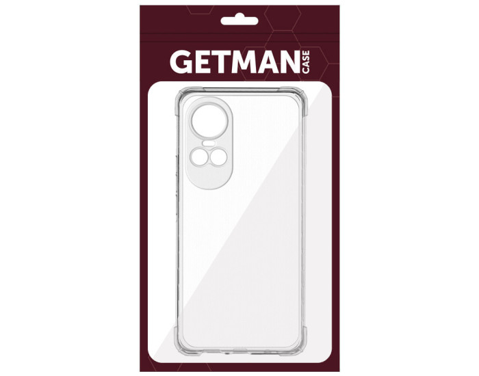 Чехол-силикон Getman Ease logo усиленные углы Full Camera Oppo Reno 10 /10 Pro, прозрачный