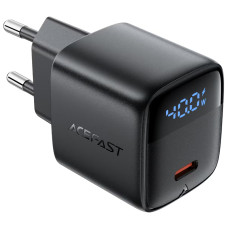 Мережеве зарядний пристрій Acefast A135 PD40W GaN single (USB-C) чорне