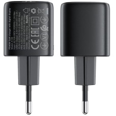 Мережеве зарядний пристрій Acefast A135 PD40W GaN single (USB-C) чорне