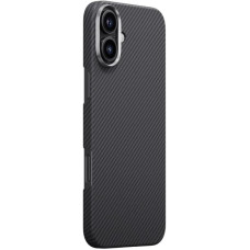 Чохол-силікон Carbon Protection Slim (MagSafe) iPhone 16, чорний