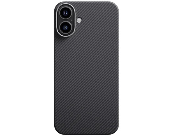 Чохол-силікон Carbon Protection Slim (MagSafe) iPhone 16, чорний