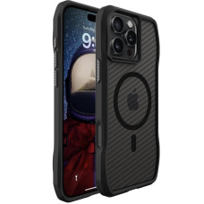 Чохол-силікон OCTAGON Case with MagSafe iPhone 16 Pro Max, чорний карбон