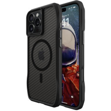 Чохол-силікон OCTAGON Case with MagSafe iPhone 16 Pro Max, чорний карбон