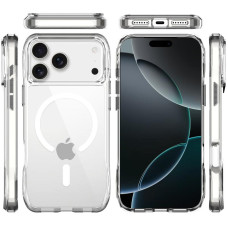 Чохол-силікон OCTAGON Case with MagSafe iPhone 17 Pro Max, Прозорий