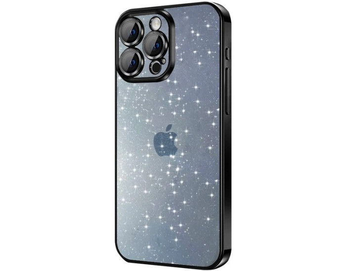 Чохол-силікон Glittershine iPhone 15 Pro Max, Black