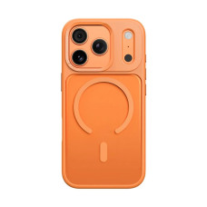 Чохол-силікон Rock Guard Transparent Magnetic (Anti-drop Lens Protection) iPhone 17 Pro Max, Orange