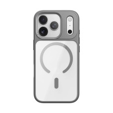 Чохол-силікон Rock Guard Transparent Magnetic (Anti-drop Lens Protection) iPhone 17 Pro Max, Grey