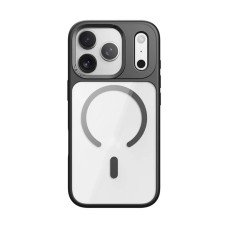 Чохол-силікон Rock Guard Transparent Magnetic (Anti-drop Lens Protection) iPhone 17 Pro, Black