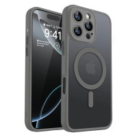 Чохол-силікон Rock Guard Touch with Magnetic (Anti-drop Lens Protection) iPhone 16 Pro, Gray