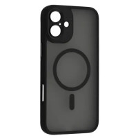 Чохол-силікон Rock Guard Touch with Magnetic (Anti-drop Lens Protection) iPhone 16, Black