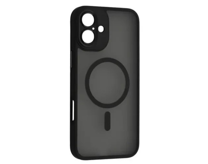 Чохол-силікон Rock Guard Touch with Magnetic (Anti-drop Lens Protection) iPhone 16, Black