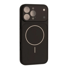 Чохол-силікон AG GLASS MAGSAFE iPhone 16 Pro Max, Black