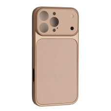 Чохол-силікон AG GLASS MAGSAFE iPhone 16 Pro Max, Gold