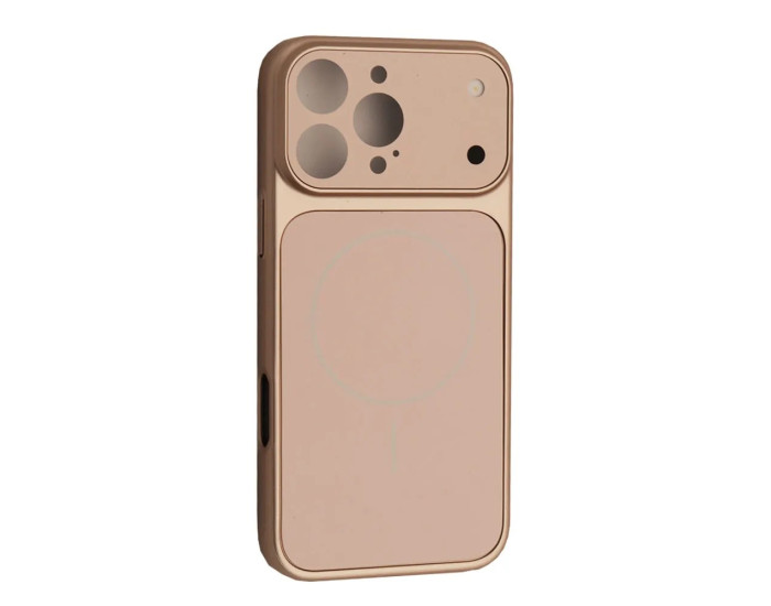 Чохол-силікон AG GLASS MAGSAFE iPhone 16 Pro Max, Gold