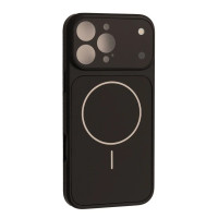 Чохол-силікон AG GLASS MAGSAFE iPhone 15 Pro, Black
